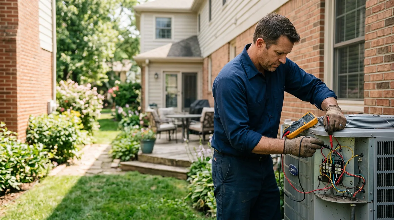 HVAC technician working near Fifield, WI